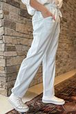 Made in Italy Baby Cord Classic Slim Jogger Pearl